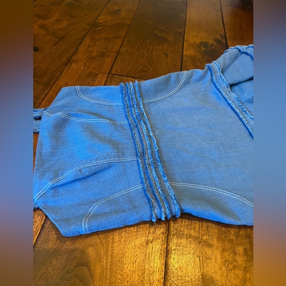 Alexis | Judith Linen and Cotton Ruffled Mini Dress - Picture 7 of 10